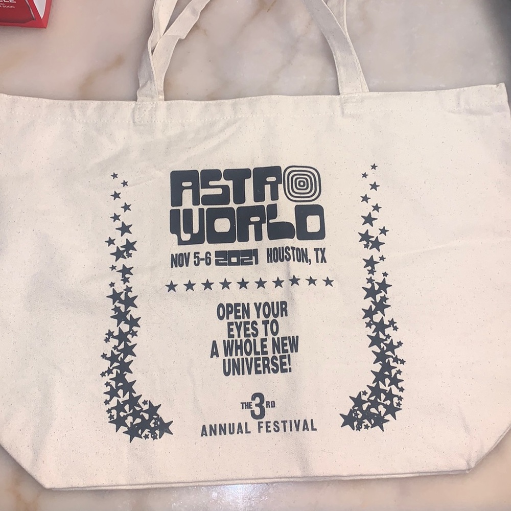 New Astroworld tote bag